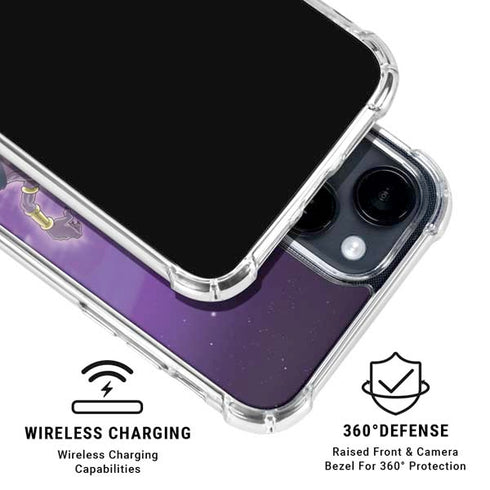 Dragon Ball Super Goku vs Beerus iPhone 14 Clear Case